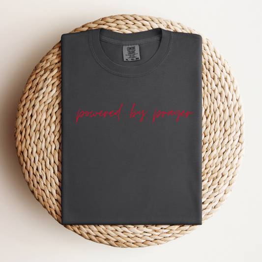 Powered By Prayer Tee