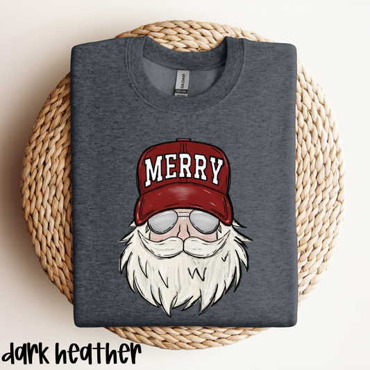 Trucker Santa Sweatshirt