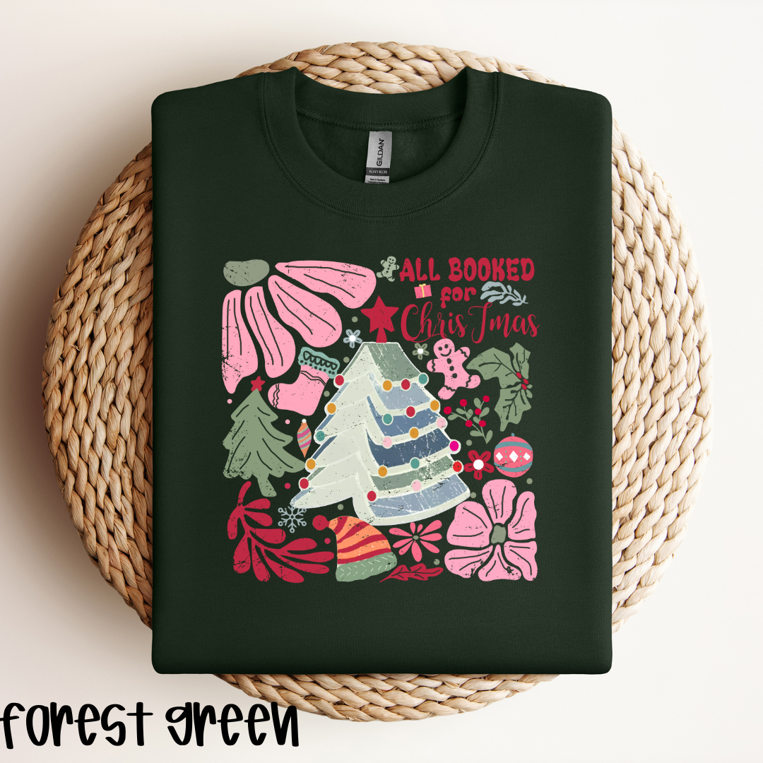 All Booked Christmas Sweatshirt