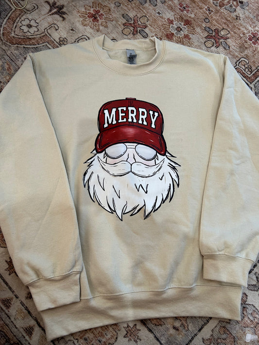 *IMPERFECT* Small - Trucker Santa Swatshirt